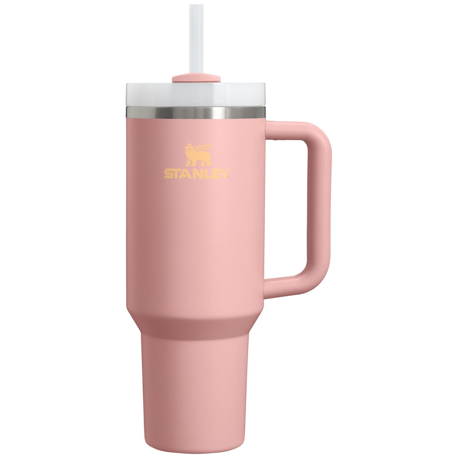 Splash-Resistant FlowState The Quencher H2.0 Flowstate Tumbler D050X - Premium Stainless Steel Straw Cup for All-Day Hydration - Peach Rose