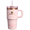 Splash-Resistant FlowState The Valentine’s Day Quencher H2.0  Flowstate Tumbler D234X - Double-Wall Vacuum Insulated Travel Tumbler with Straw - Pink Velvet Cake